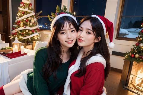 クリスマスにサンタコスの美女とセックスパーティしてる動画ま。